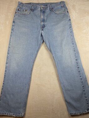 Levi’s 505 Regular Fit Straight Leg Jeans – Light Wash – Men’s W38 L30